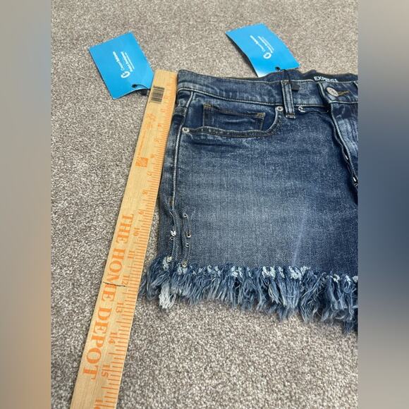 Y2K grunge streetwear Express 6 Edgy SafetyPin Frayed Highrise Shorts Punk Style - Picture 12 of 12